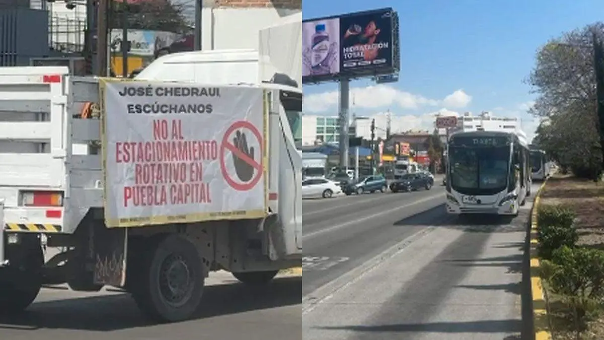 protesta contra colocación de parquimetros 